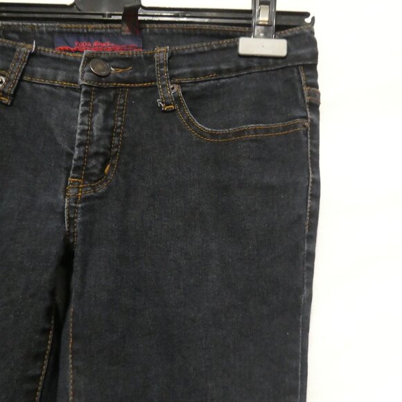 YGDA JEANS | size 28 | Classic Dark Denim Jeans | Button and Zip-Up Closure - Picture 5 of 16